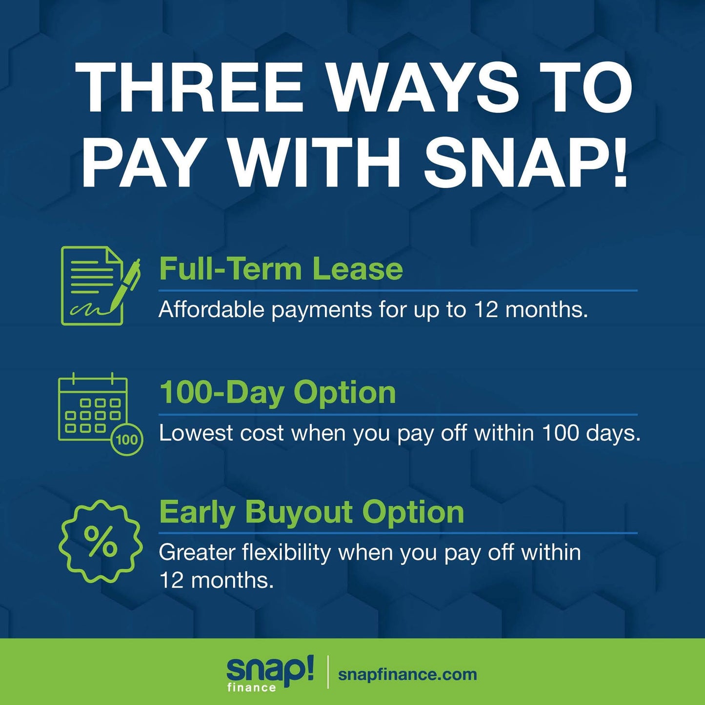 SNAP Finance Option